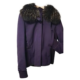 Prada Jacket Purple with Leather Details Purple