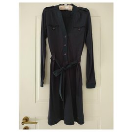 Tommy Hilfiger-vestido clásico de algodón tommy hilfiger-Azul oscuro