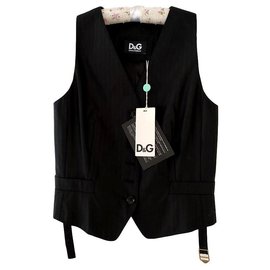 D&G-Gilet D&G Dolce & Gabbana-Noir