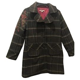 Abrigo Kenzo Niña Marrón Oscuro Algodón Talla 8 Años Marrón oscuro