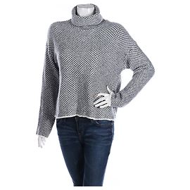 Christian Siriano Tricots Blanc Gris anthracite