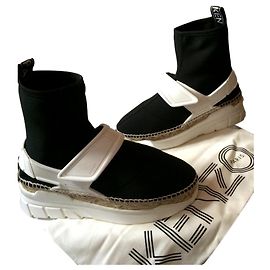 K-lastic Kenzo wedge espadrilles Black