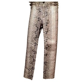 Isabel Marant pants in python leather Grey