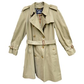 Burberry-trench femme Burberry vintage taille 42-Kaki