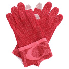 Coach-Gloves-Red