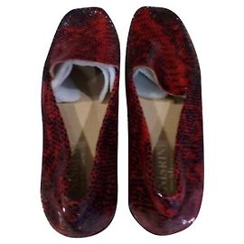 Autre Marque Mocassins Nisrine en cuir exotique bordeaux Bordeaux