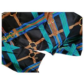Autre Marque Sciarpa Ralph Lauren in seta nera Nero