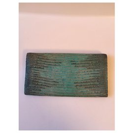 Fendi-Fendi lizard wallet-Green