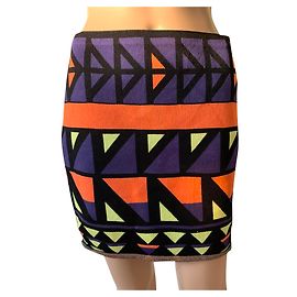 Saia Rachel Roy de viscose multicolorida Multicor