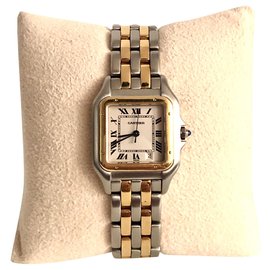 Cartier-Cartier Panthère MM Gold and Steel-Golden