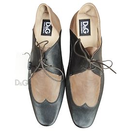 soft derbies Dolce & Gabbana size 44 new condition Brown Black