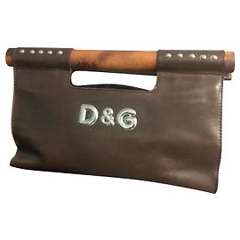 Dolce & Gabbana Clutch-Taschen Hellbraun