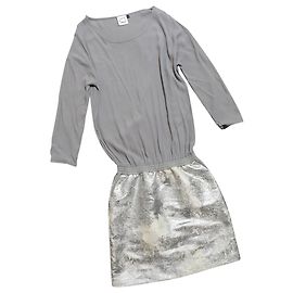 Karen B Y Simonsen Becky Kleid Viskose silber grau Silber Grau