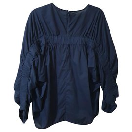 Camicetta oversize in cotone Cos blu navy Blu navy