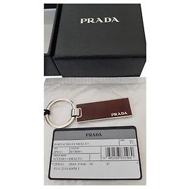 Chaveiro Prada vermelho de aço Vermelho