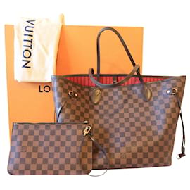 Louis Vuitton-Louis Vuitton Neverfull MM Damier-Marrone