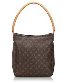 GM Louis Vuitton Brown Monogram Looping Marrone