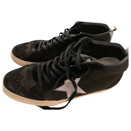 Baskets Golden Goose en daim noir taille 42 Noir