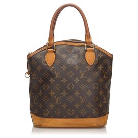 Louis Vuitton-Louis Vuitton Brown Monogram Lockit Vertical-Brown
