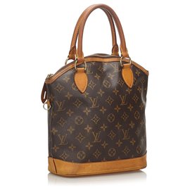 Louis Vuitton-Louis Vuitton Brown Monogram Lockit Vertical-Brown
