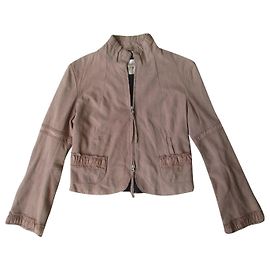 Autre Marque China Belgian Pecari Leather Jacket Beige Beige