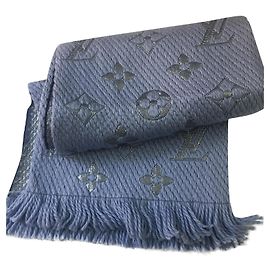 Louis Vuitton LOGOMANIA SCARF Blue
