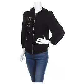 Marc by Marc Jacobs Kapuzenpullover Schwarz Wolle Tencel L Schwarz