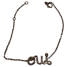 Dior Pulseira Oui com diamantes letras OUI Prata