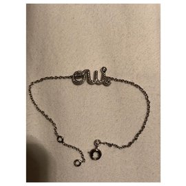 Dior-Pulsera Oui con diamantes OUI letras-Plata