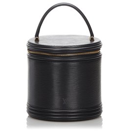Louis Vuitton-Louis Vuitton Black Epi Cannes Vanity Case-Black