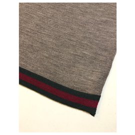 Gucci-bufanda de lana gucci-Marrón claro