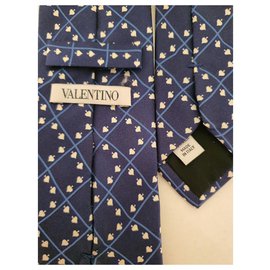 Valentino-Corbatas-Azul marino