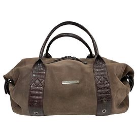 Roberto Cavalli Borsa weekend in camoscio Nabuk Cachi