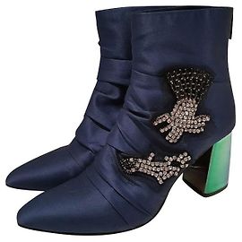 Zara Ankle Boots Navy blue