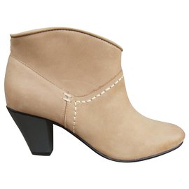 Maje-Botines-Beige