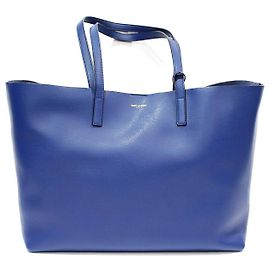 Saco de compras Saint Laurent Azul