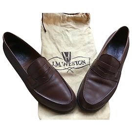 J.M. WESTON Mocasín de cuero Weston Caramelo