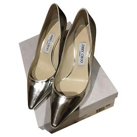 Jimmy CHoo Romy Pumps 60 mirror effect Silvery