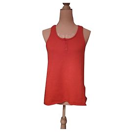 Berenice Racerback Tank Top Pullover Koralle Kaschmir Wolle Koralle