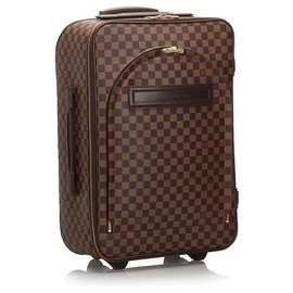 Louis Vuitton-Louis Vuitton Brown Damier Ebene Pegase 60-Brown