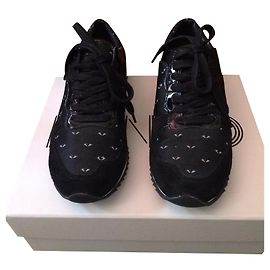 Baskets Kenzo en cuir noir 37 Noir