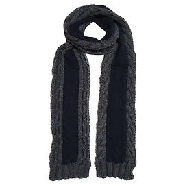 Sciarpa D&G in lana e viscosa Grigio Blu Navy Grigio Blu navy