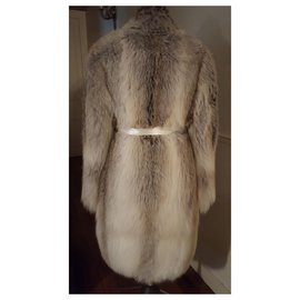 Lanvin-Beige fox coat-Beige
