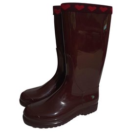 Alberta Ferretti Botas Burdeos