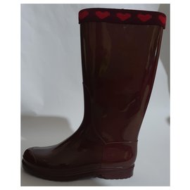 Alberta Ferretti-Boots-Dark red