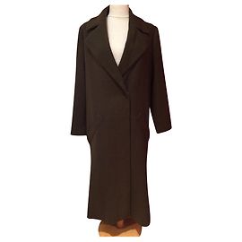 Vanessa Bruno Mantel Khaki aus Wolle Größe 36 Khaki