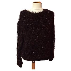 Pull Mauro Grifoni Chocolat en Cachemire et Laine Chocolat