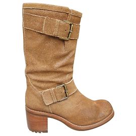 Free Lance boots Biker model 7 Mini Strap Light brown