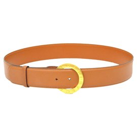 Autre Marque-BVLGARI Belt Leather-Brown