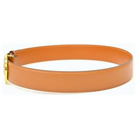 Autre Marque-BVLGARI Belt Leather-Brown